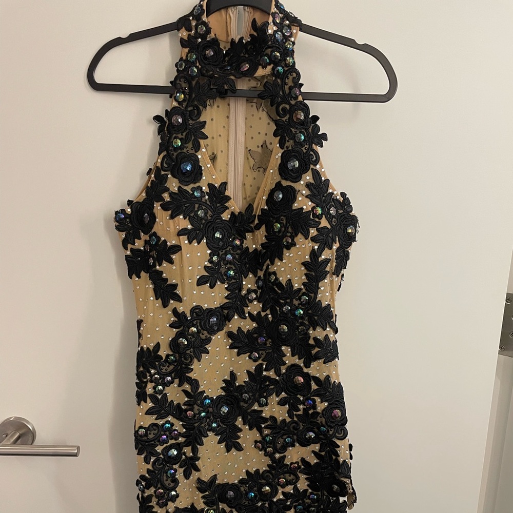 Ballroom Latin dress.  Halter style